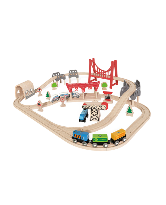 hape double loop railway set