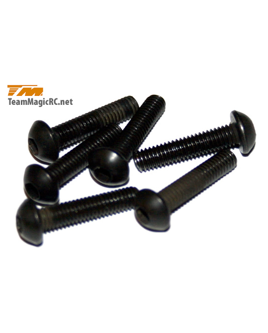 Screws -  Button Head -  M3.5 x 16mm (6 pcs) -  123516BU