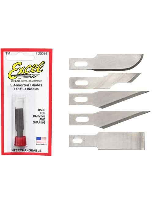 No.1 Assorted Knife Blades (5pc) - 20014