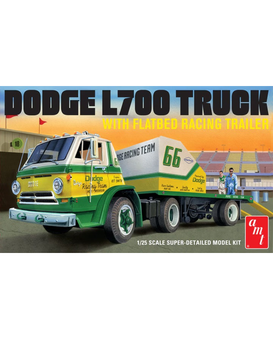 1/25 1966 Dodge L700 Truck with Trailer - 1368 