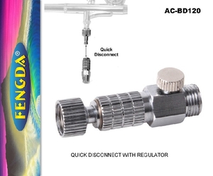 Quick Disconnect with Regulator for Airbrush-paints-and-accessories-Hobbycorner