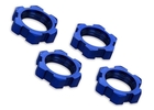 Wheel Nuts Splined 17mm Serrated, Blue - 7758