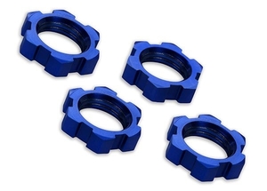 Wheel Nuts Splined 17mm Serrated, Blue - 7758-rc---cars-and-trucks-Hobbycorner