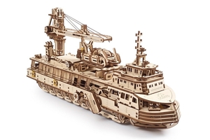 Research Vessel Wooden Model Kit - 121126-model-kits-Hobbycorner