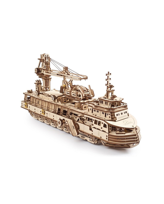 Research Vessel Wooden Model Kit - 121126