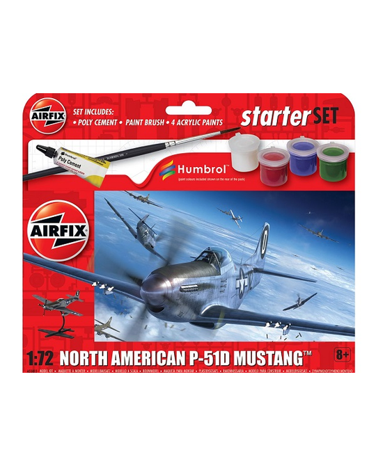 Starter Set - 1/72 North American P-51D Mustang - A55013