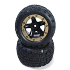 Slyder ST Wheels/Tyres Black/Gold (2) - 540095