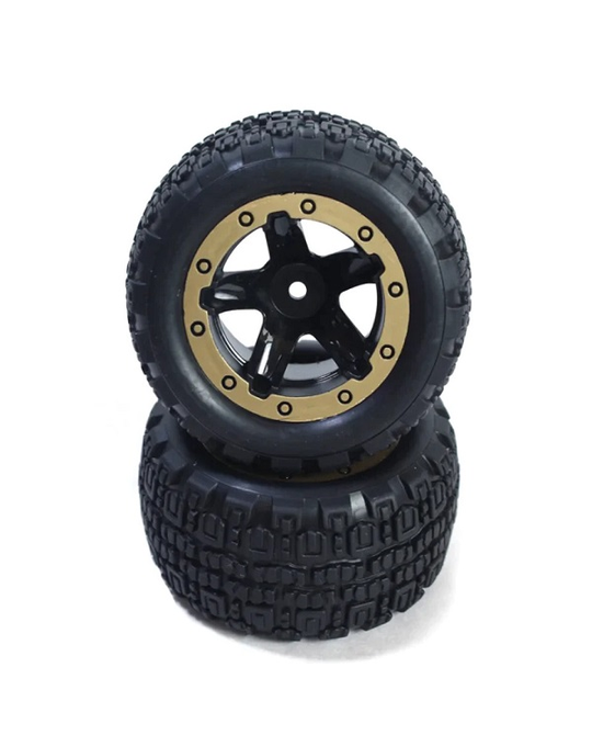 Slyder ST Wheels/Tyres Black/Gold (2) - 540095