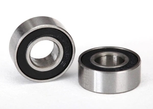 Ball bearings - black rubber sealed (6x13x5mm) (2) - 5180A-rc---cars-and-trucks-Hobbycorner