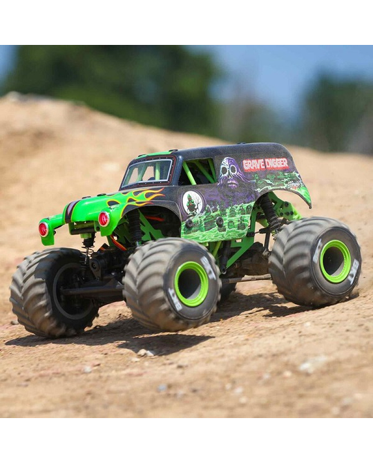 1/18 Mini LMT 4X4 Brushed Monster Truck RTR, Grave Digger