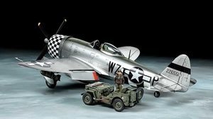 1/48 P-47D Bubbletop & 4x4 LV - 25214-model-kits-Hobbycorner