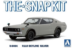 1/32 Nissan Skyline GT-R C110 Silver - Snap Kit - 6464-model-kits-Hobbycorner