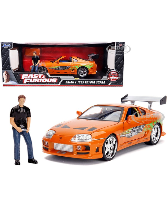 1/18 1995 Toyota Supra Mk.4 - Brian Figurine and Working Lights - 31139