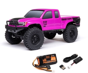 1/24 SCX24 Base Camp 4x4 Rock Crawler Brushed RTR - Pink-rc---cars-and-trucks-Hobbycorner