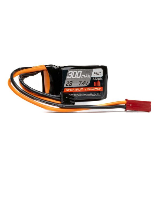 300mAh 2S 7.4V 50C LiPo with JST-RCY