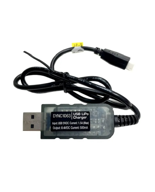 USB Charger SCX24 LiPo Input 5V,2A Output 4.2V/cell, 800mAh, JST-XH