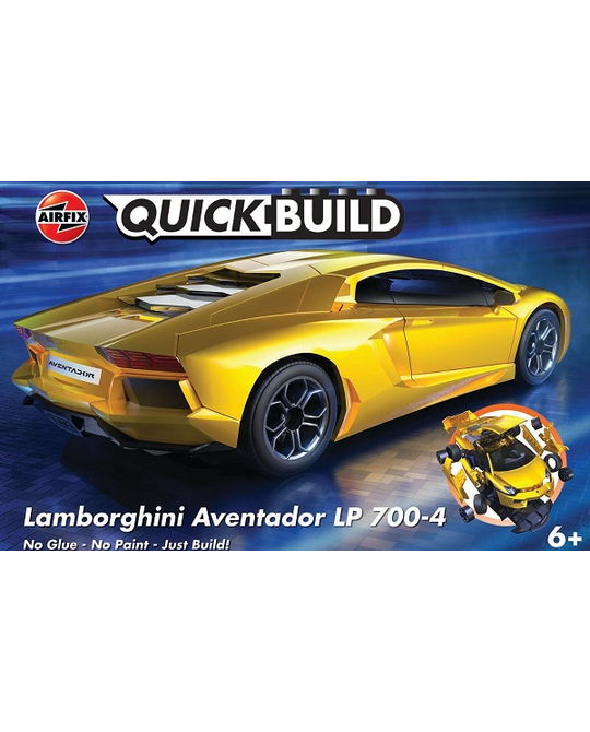 QUICKBUILD - Lamborghini Aventador - Yellow - J6026 