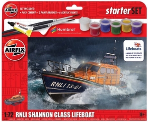 Starter Set - 1/72 RNLI Shannon Class Lifeboat - A55015 -model-kits-Hobbycorner