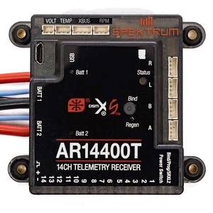 AR14400T 14 Channel PowerSafe Telemetry Receiver-radio-gear-Hobbycorner