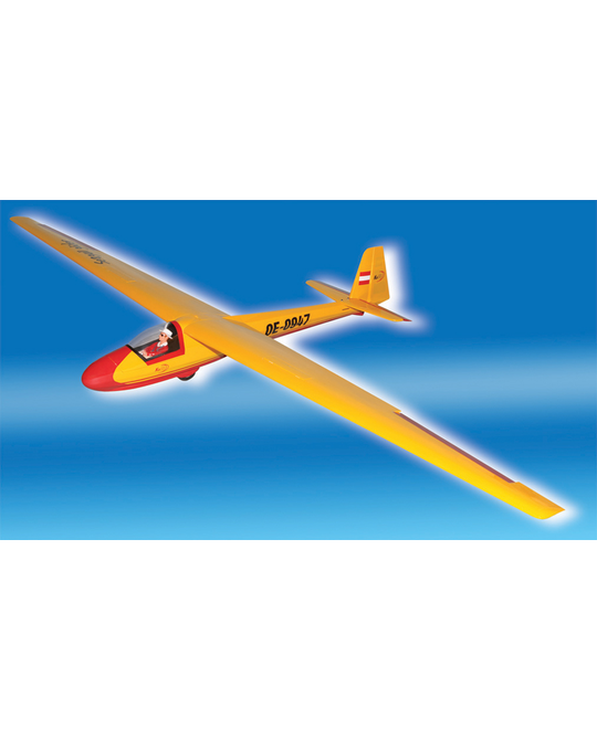 KA8- B Glider -  White And Yellow -  3m Wing Span -  ARF -  SEA137A